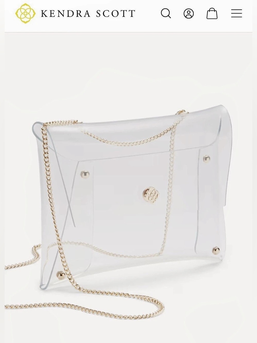 Kendra Scott Danielle Clear Crossbody Bag